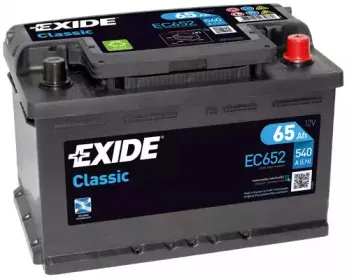 EC652 EXIDE Стартерная аккумуляторная батарея